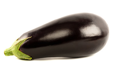 Eggplant Isolated with clipping path on a white background