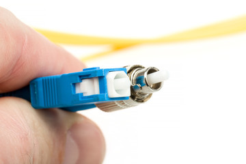 blue fiber optic SC connector and FC type connector