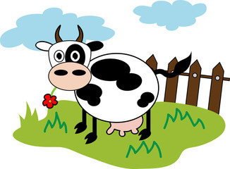 Creative design of  cow.