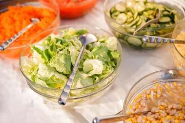 Rolgordijnen Different Salads © Dieter Hawlan