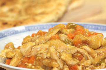 émincé de porc au curry