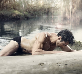 Fototapeta premium Sexy male