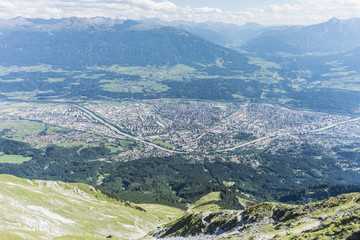 Nordkette mountain in Tyrol, Innsbruck, Austria.