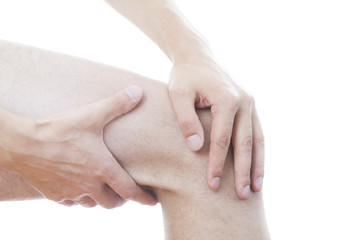 Fototapeta premium Knee pain in men