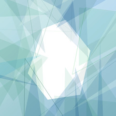 Crystal structure modern blue background