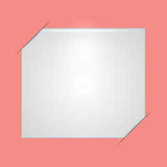 Abstract red background with white plate