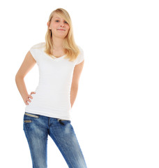 Fototapeta premium Portrait of an attractive teenage girl
