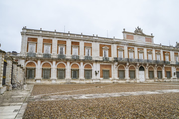 Obraz premium Main facade.Palace of Aranjuez, Madrid, Spain.World Heritage Sit