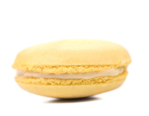 Yellow macaron cakes.