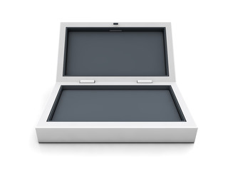 blank boxes isolated on white background