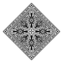 Beautiful Deco Square (Vector), Patterned design