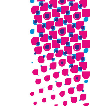 Pink And Blue Pixels Background.