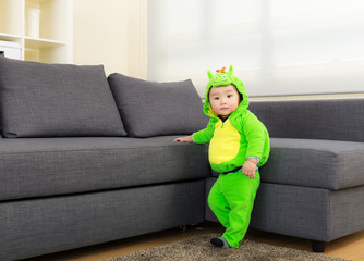 Baby boy with halloween party costume