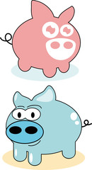 cartoon pig
