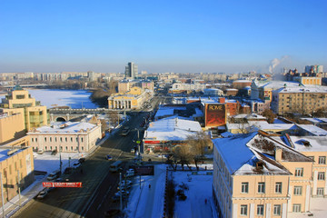 Вид города Челябинска