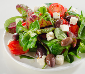 Salad with feta and  olives
