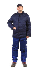Fototapeta premium Worker in winter workwear.