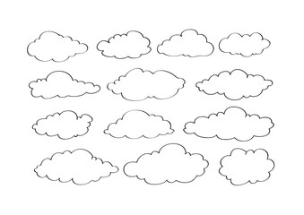 design of clouds Vector illustration