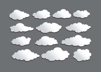 design of clouds Vector illustration