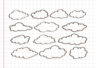 design of clouds Vector illustration