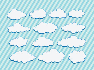design of clouds Vector illustration