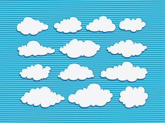 design of clouds Vector illustration