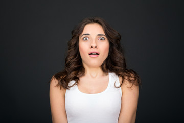 Woman surprised