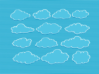 design of clouds Vector illustration