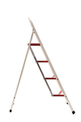 Close up of stepladder.