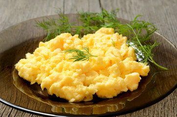 Omelet with dill