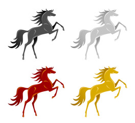 Set of horse