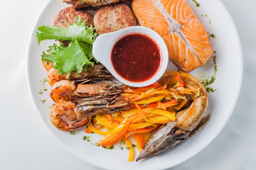 Assorted seafood