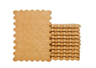 Biscuits isolated on white