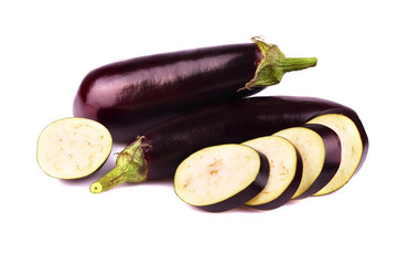 Eggplant  isolated on white