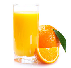 Fresh orange with juice