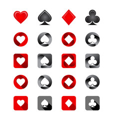 Illustration of Playing Card Suits