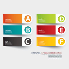 infographic label tab template