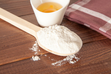 Flour and eggs