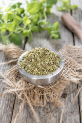 Small bowl with Shredded Oregano