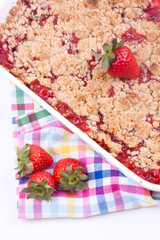 strawberry crumble