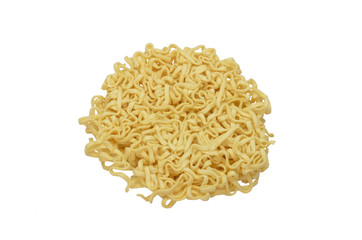 asian ramen instant noodles isolated on white background