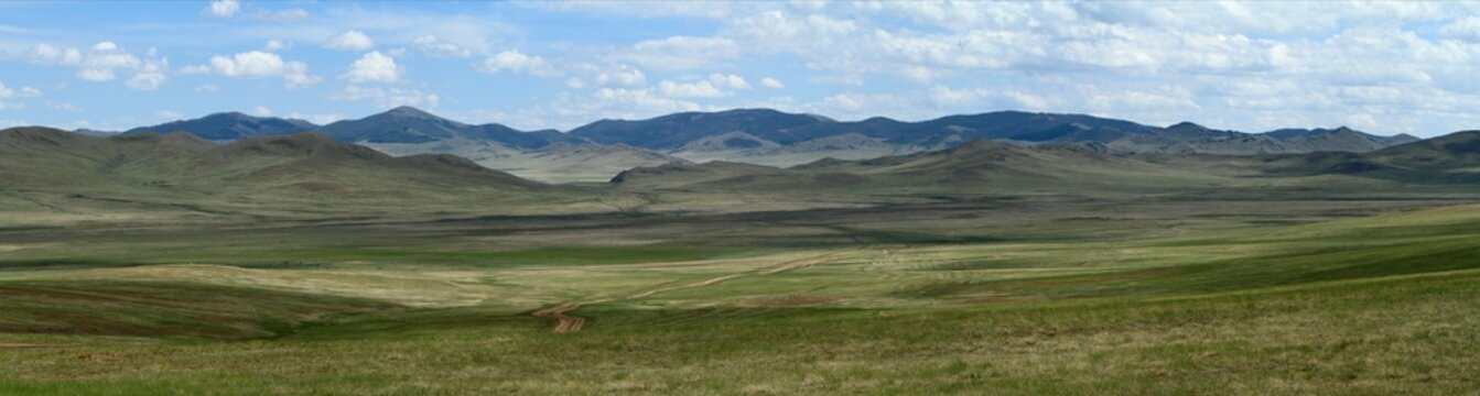 mongolische Steppe