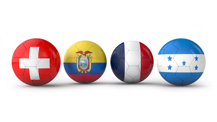 Naklejka premium balls with flags