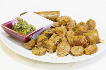 Thai Northern sausage with spicy paste