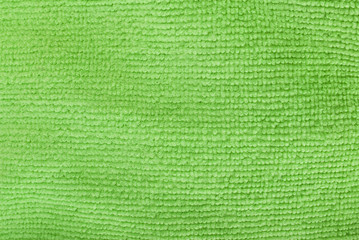 Texture of green microfiber Textiles
