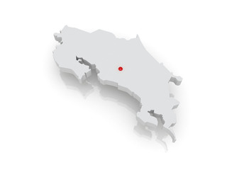 Map of Costa Rica