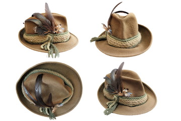 traditional hunting hat details