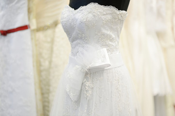 Fototapeta na wymiar Beautiful wedding dresses