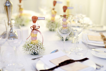 Table setting for an event party
