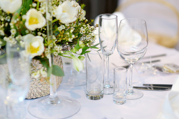 Table setting for an event party